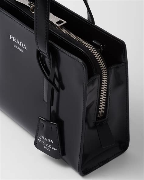 prada brushed leather handbag|vintage prada handbag leather.